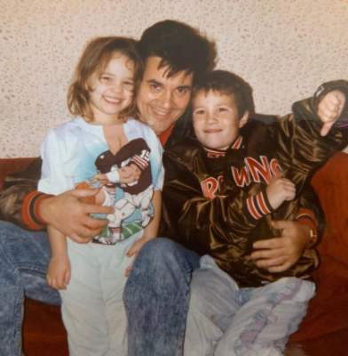 Frank Paytas with young Trisha and Nick Paytas